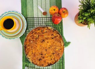 Torta preguiçosa de maçã