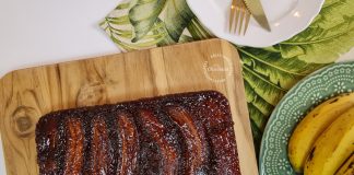 Bolo de Banana Caramelizado Super Fofinho