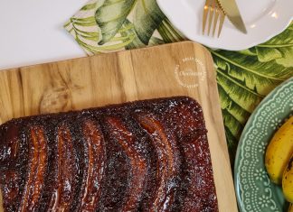 Bolo de Banana Caramelizado Super Fofinho