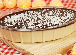 O que é bom para sobremesa? Ninho com Ganache de Nutella Sobremesa de Ninho com Ganache de Nutella