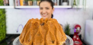 BOLO DE NINHO COM MIRTILOS (simples, fácil e delicioso!) BLUEBERRY