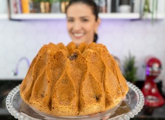 BOLO DE NINHO COM MIRTILOS (simples, fácil e delicioso!) BLUEBERRY